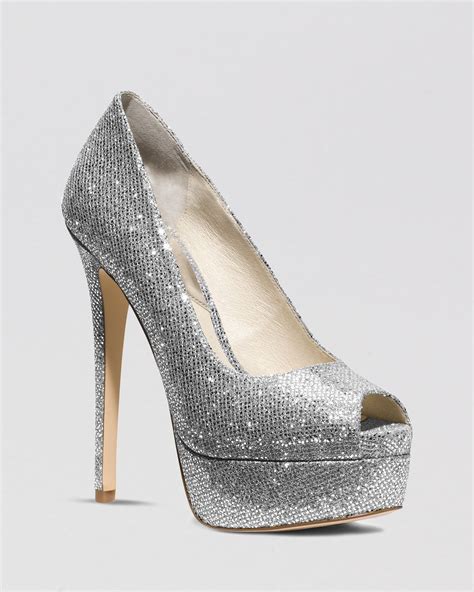 michael kors silver high heels|michael kors high heels pumps.